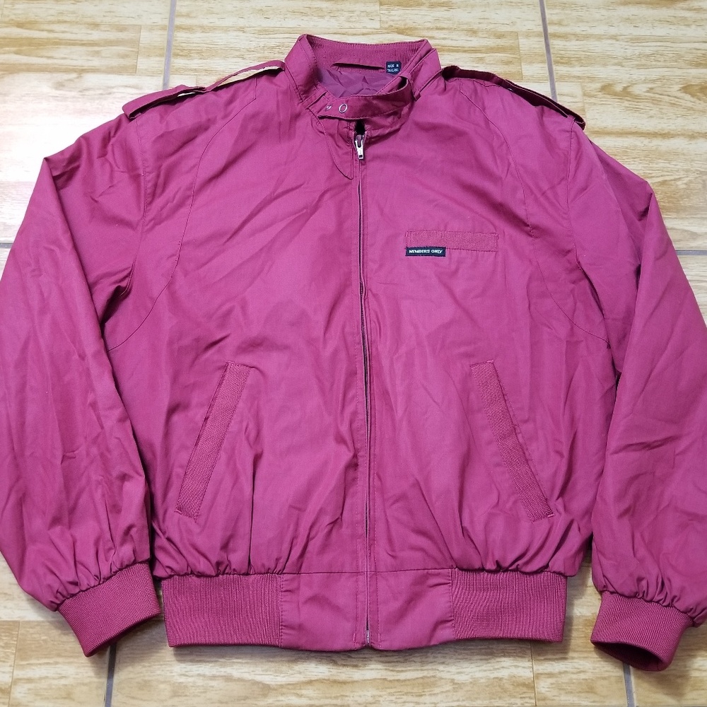 Vintage Members Only Windbreaker Jacket Size M